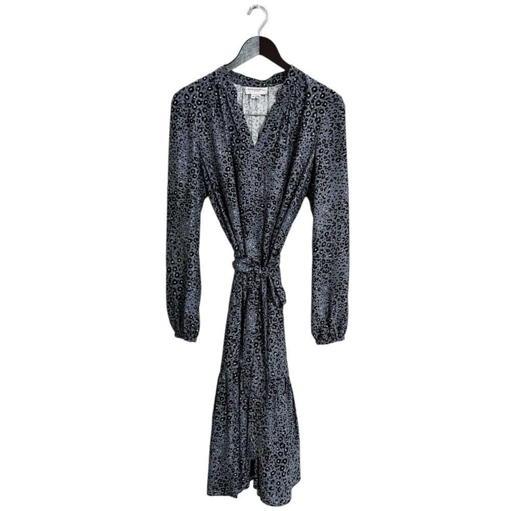 Charlotte Brody Fit and Flare Animal Print Shirtdress